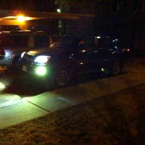 HID 4300K low beams, HID 3000K fogs installed