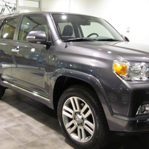 At the dealership- very exciting!
