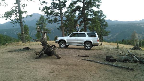 '01 SR5 new favorite camp near woodland
 
 Tundra brakes
2" tundra trd front shocks n springs, OME rear , soon new tires, locker , air, and CB radio t