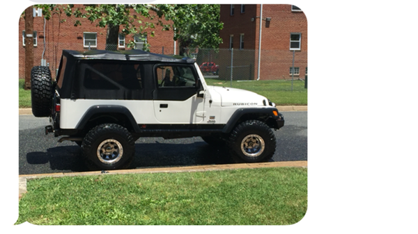 05 Jeep Rubicon Unlimited (LJ) with Hemi swap.  appx 15k original miles on both.
Technically this is my husband's Jeep, but he only likes to look at i