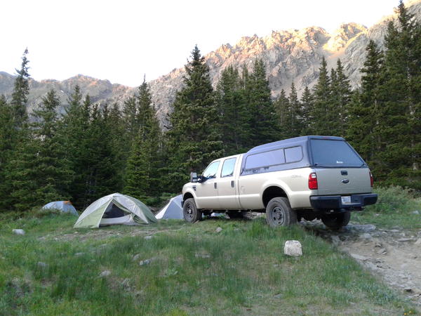 09 F350XL 4X4 at Mount Yale trailhead, Collegiates Peaks, Colorado