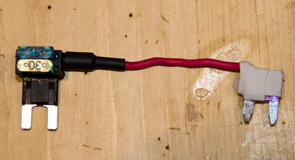 12v Mod Fuse expander adapter with heat shrink