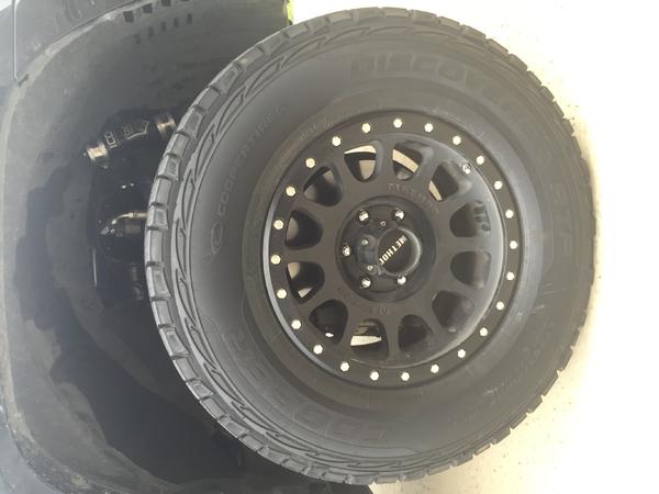 17" Method Matte Black wheels wrapped in 285/70/17 Cooper ATP tires