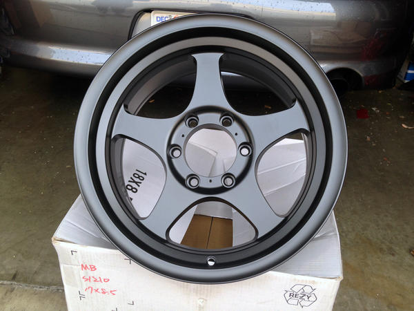 17x8.5" FN Wheels Five Star - Matte Black
