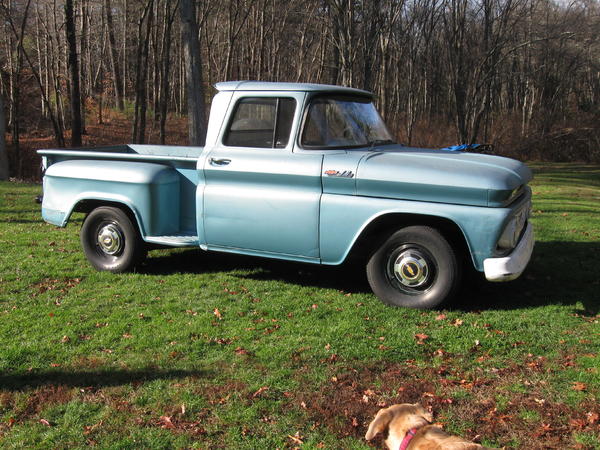 1962 Chevrolet C-10 step-side, half-ton
4 on the floor.  All original.