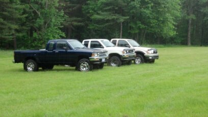 1993 (250,000),1993 (201,000) ,2001 (125,000) pickups