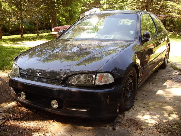 1995 Civic, bought this in chicago. Went to test drive it and the headlight bulbs, air intake, and stereo had been stolen... Needless to say it was a 