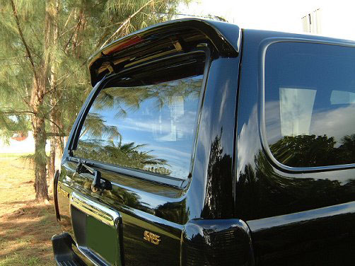 1996-2002 from a 2001 4 runner rear spoiler black