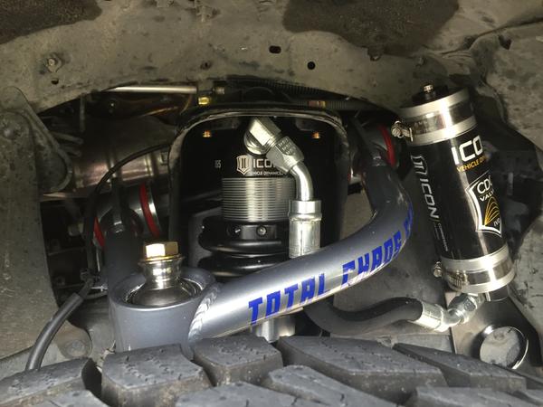 2.5 Extended Travel Remote Reservoir CDCV Coilover and Total Chaos Uni-ball Upper Control Arms