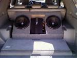 2 Kenwood 12"s with 1,000 watt amp
