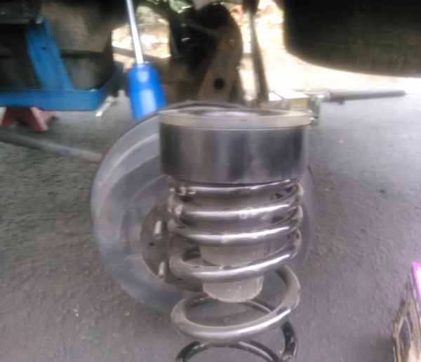 2" spacer in the back
