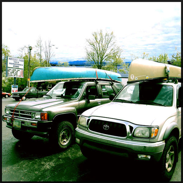 2 Toyota's on the way to hit some high water.