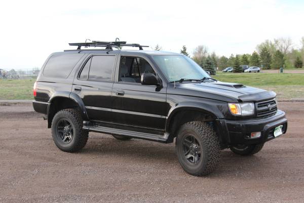 2000 Toyota 4Runner SR5 4WD, E Locker, 3" Lift, BFG's, Black Rims, Alpine Stereo, 231K, CLEAN $5500 OBO. 

I couldn't say no...