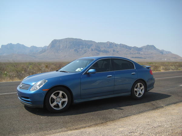 2003 Infiniti G35 at Big Bend, no longer have