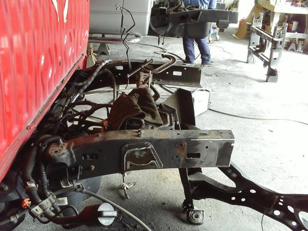 2007 Crewmax, frame cut