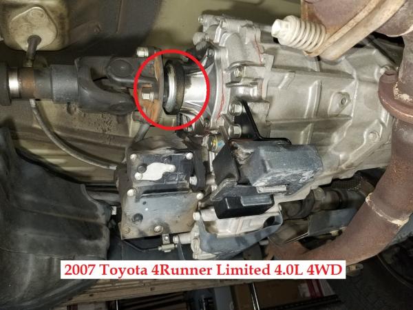 2007 Toyota 4Runner Seal   Side View
