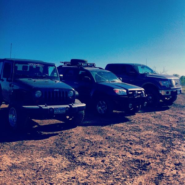 2010 Ford F-150, 2007 Jeep Wrangler Sahara,  and of course the 2006 4Runner