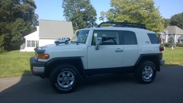 2012 FJ and MiniMe - TRD Edition Arctic White -  All Stock - 43,000 on the Clock