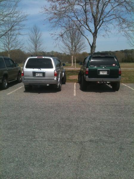 2012, next to a stock 4runner