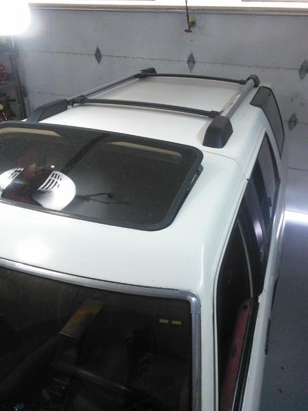 2015 4Runner OEM roof rack, modified & installed on 89 4runner removable top.