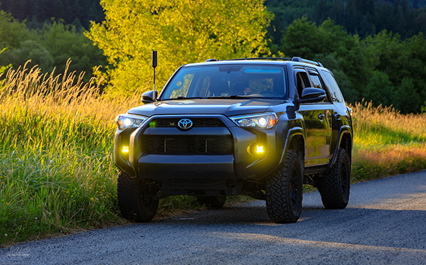 2019 4Runner SR5 Premium
2" Stage 2 Icon Suspension
17" SEMA Rims
Nitto Ridge Grappler 265/70R17
Baja Design Fog Squadron Sport R Amber
Supernova Perf