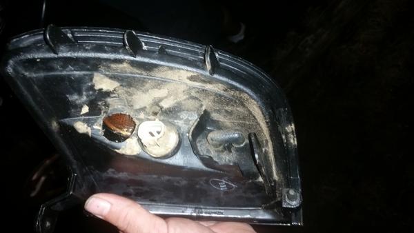 3/4 paddle bit in the side marker light to relocate the turn signals after my savage offroad bumper was installed with my mod squad brothers