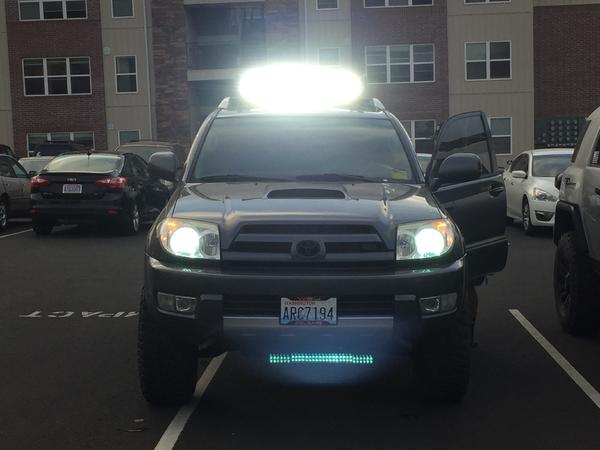 30In Light bar with full HID low-35w and high-55w beam