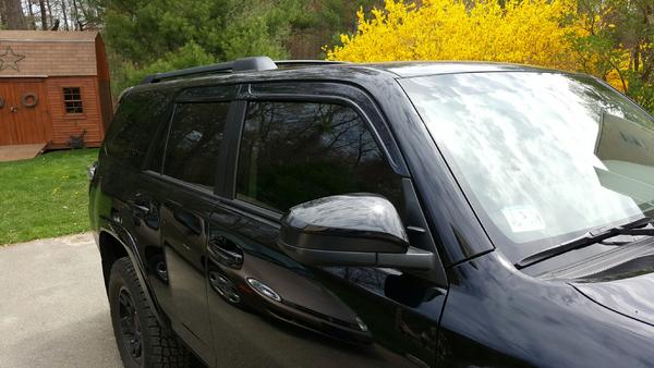 35% tint on front and 4" as1 bar. Keeping it MA legal.