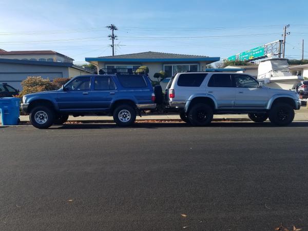 3rd gen lifted 3" w/265/70/16's vs stock 2nd Gen with 265/75/15's