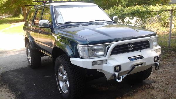 4/20/16 waiting in TN for me to drive her out to colo springs

New custom paint ,CFS off-road custom bumper(12,000 lb rough country winch) RC lights t