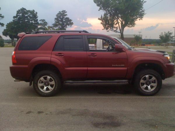 4runner after the lift with stock rims and tires