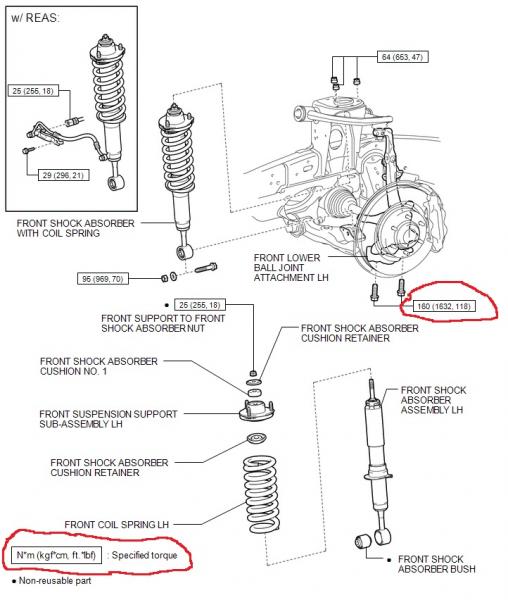 4runner front strut components
