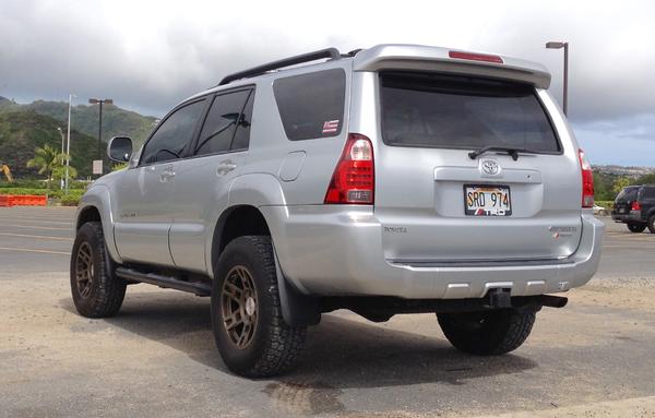 4runner silver fn wheels fx pro .75 wheel spacers daystar 2.5/1.5