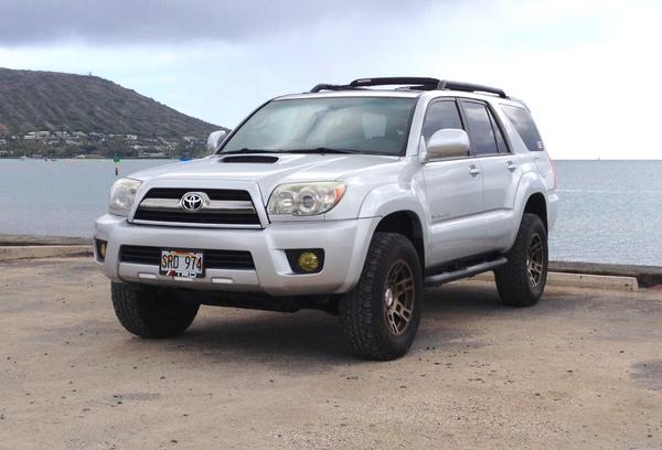 4runner silver fn wheels fx pro .75 wheel spacers daystar 2.5/1.5