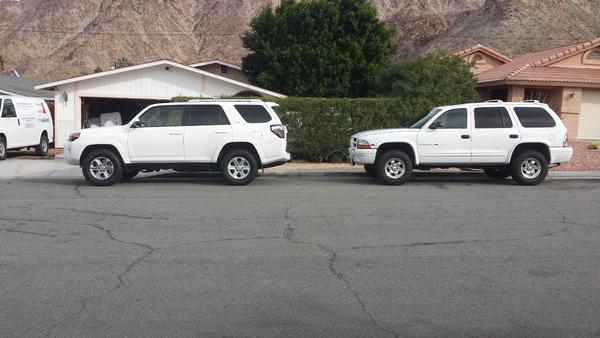 4Runners sure have grown! My Durango looks small even with a 2.5'' lift!