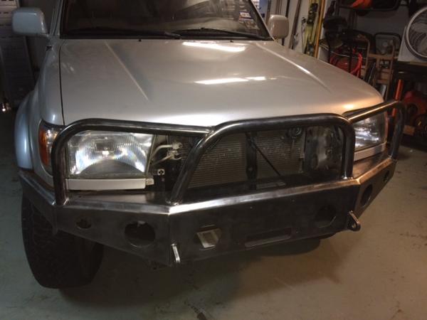 4x Innovations unpainted bumper installed for test fit.