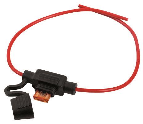 5 Amp In-line Fuse used for switched/ignition 12v +