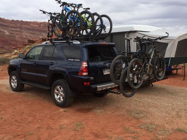 7 bikes loaded for the Mag 7 shuttle!