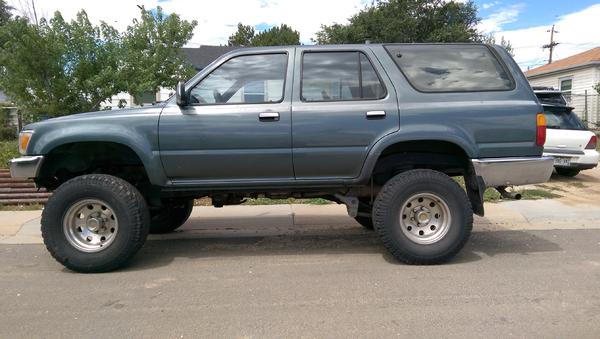 90 T4R, Picked it up at a great price needing a transmission. Took two weekends of work, but I managed to swap the tranny and it works great. Big plan