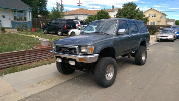 90 T4R, Picked it up at a great price needing a transmission. Took two weekends of work, but I managed to swap the tranny and it works great. Big plan