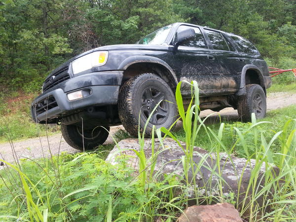 A little bit of flex with that stock suspension!