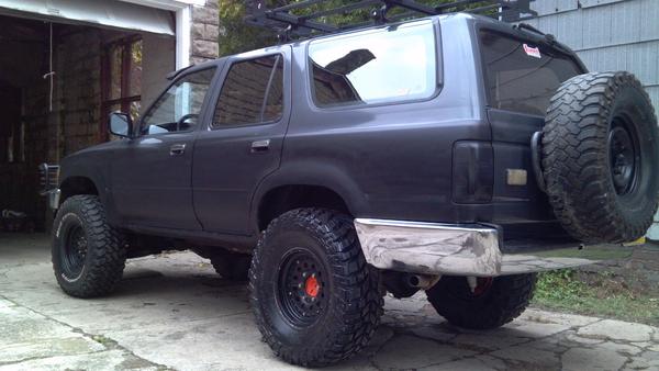 A rare site,  the Runner all cleaned up!  I do not miss that bumper
