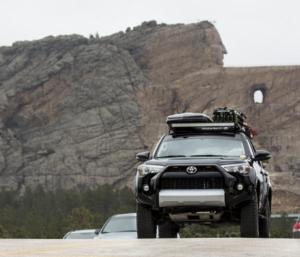 A shot from the crazy horse memorial in South Dakota