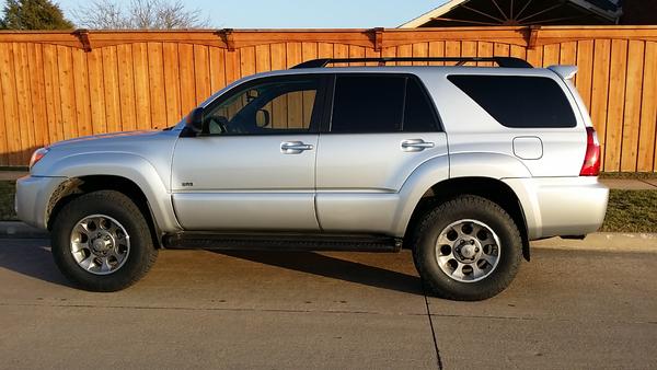 AFTER;  FJ wheels and 265-70-17 Nitto TG LT tires