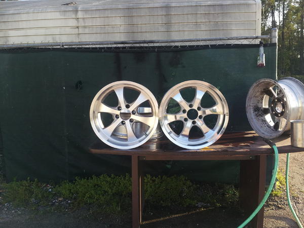 After gallons of aircraft stripper and hours of polishing, they were starting to look normal again.