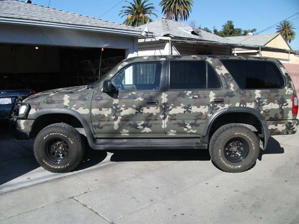 After lifting it 2.5 inches front and back. Right now it has 31x10.5x15. Plan to upgrade to 32x11.5x15.