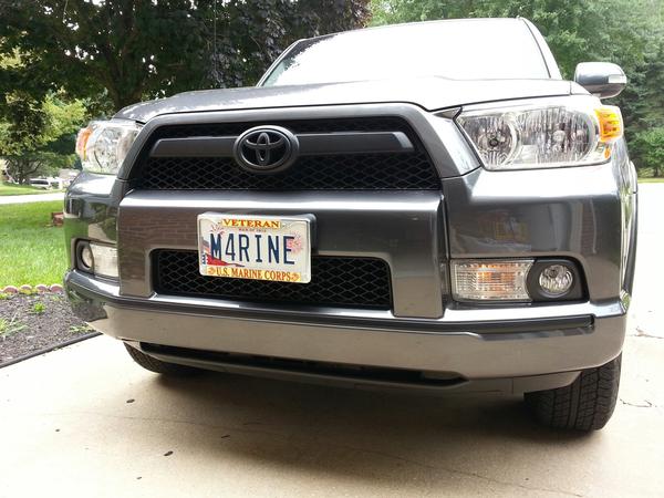 After plastidip front emblem, fog bezels and bumper.
