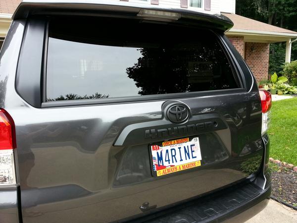 After plastidip rear emblem and bumper.