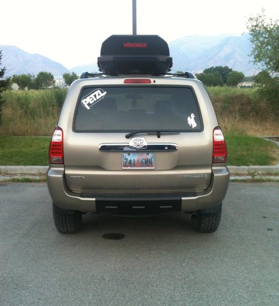After Plastidiping the center for the rear bump