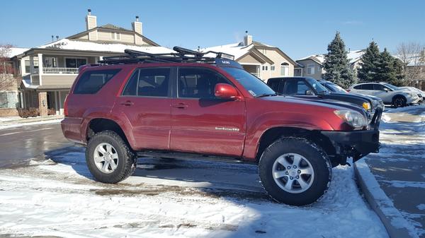After rails and skids install.  Clearance is much better vs stock nerf/step.